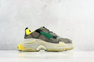 Gucci Rhyton sneaker beige brown green yellow canvas leather multicolor sole shoes