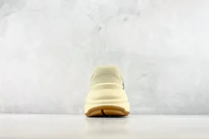 Nike Dunk Low Reverse Panda cream white leather sneakers with gum sole