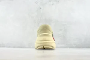 Gucci Rhyton sneaker beige leather chunky sole retro style shoes rear view