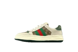 Gucci Screener low-top sneaker 644985 GG Supreme beige green red canvas leather