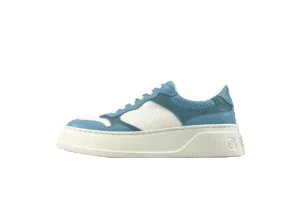 Gucci Screener low top sneaker 680967 blue white mesh leather outsole