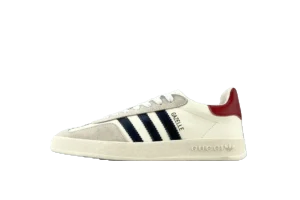 Adidas Handball Spezial DB2809 cloud white collegiate navy scarlet suede and leather sneakers