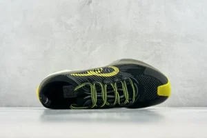 Gucci sneakers black yellow textile synthetic material lace-up design