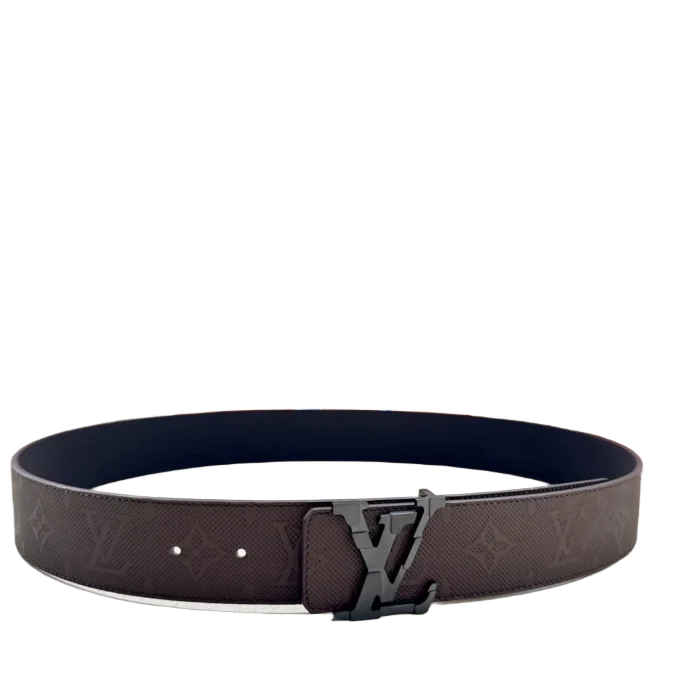 4.0-wide LV Shadow belt with Monogram, luxury fashion accessory, affordable price, available for purchase on RepsGoat.