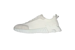 Adidas Nite Jogger White Off-White Mesh and Suede Sneakers