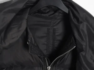 Repsgoat black jacket nylon material with zipper and inner Velcro detail