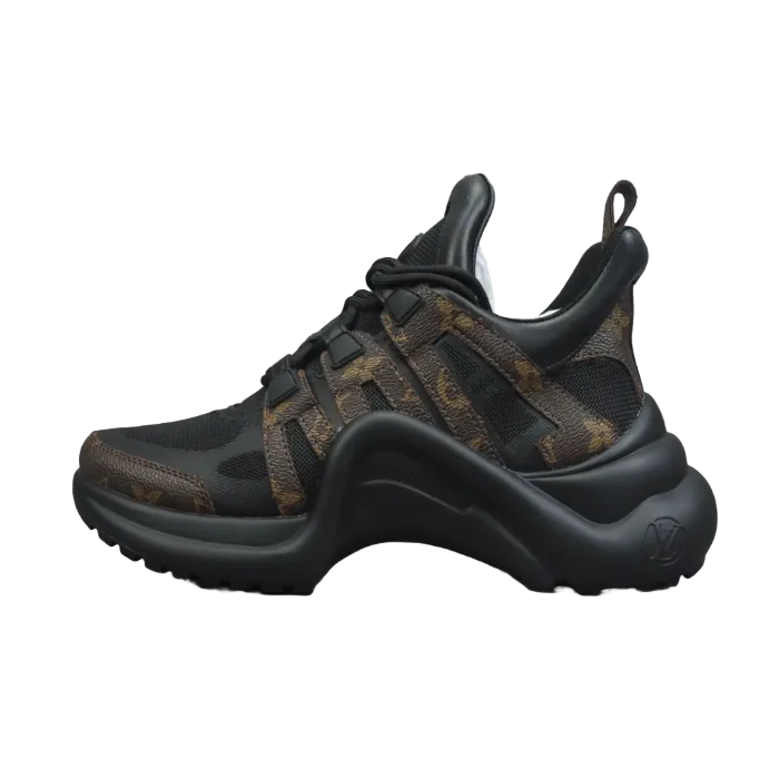 Louis Vuitton Archlight sneakers black brown monogram mesh fabric and leather sneakers
