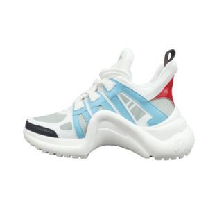 Louis Vuitton Archlight sneakers white blue red leather and mesh materials