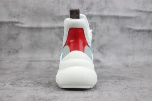 Louis Vuitton LV Archlight Sneaker 1A7NBV white blue varsity red calf leather mesh sneakers