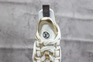 Louis Vuitton Archlight sneaker white gold leather mesh monogram design lace-up shoes