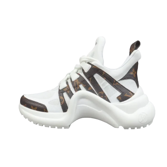 Louis Vuitton Archlight sneaker white brown monogram canvas and leather material