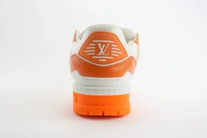 Louis Vuitton LV Trainer Sneaker AR0723 white orange calf leather rubber sole