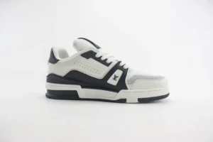Louis Vuitton Lv Trainer sneaker white navy blue leather low-top athletic shoes