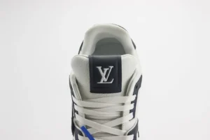 Louis Vuitton LV Trainer Sneaker 1A5FH8 white black calf leather luxury athletic shoe