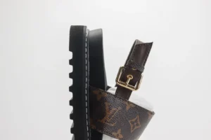 Louis Vuitton LV Archlight sandal brown monogram coated canvas leather strap buckle