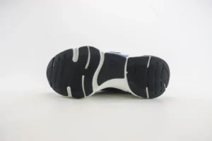 Balenciaga Track sneaker black blue white mesh rubber outsole shoe bottom view