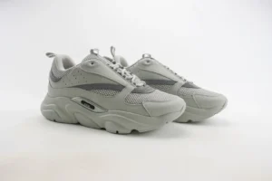 Dior B22 sneakers in grey colorway with mesh and leather upper material, style ID not visible
