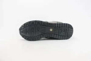 Off-White Odsy-1000 black rubber sole sneakers with rugged tread and size 41 marking