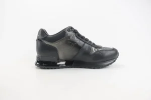 Louis Vuitton Run Away sneaker black embossed leather and patent leather sneakers