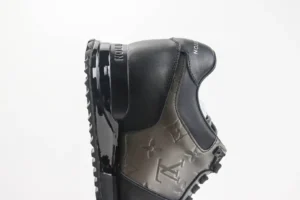 Louis Vuitton LV Trainer sneaker black grey monogram leather and nylon material