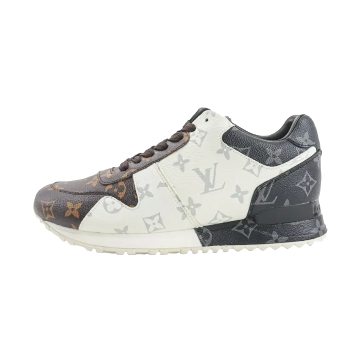 Louis Vuitton Run Away mixed colorway monogram coated canvas leather sneakers