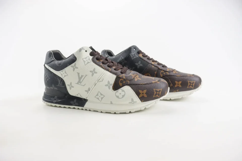 Louis Vuitton Run Away sneaker black white brown monogram leather luxury sneakers