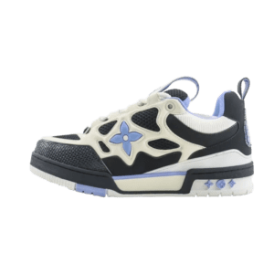 Louis Vuitton LV Trainer sneaker white black blue leather mesh sneakers