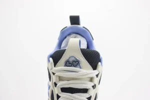 Louis Vuitton LV Trainer sneaker black blue white mesh leather detailed shoes