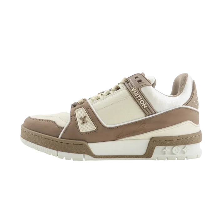 Louis Vuitton LV Trainer sneaker beige white canvas leather low-top shoes