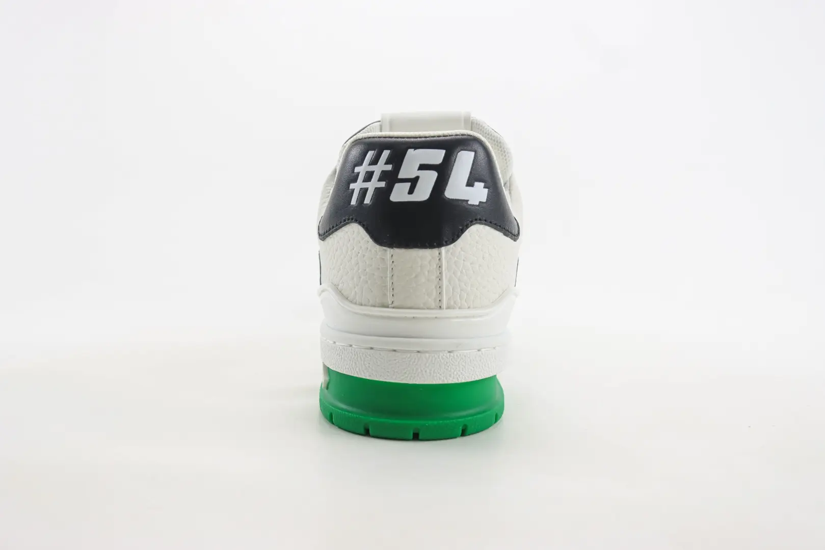 Nike Air Force 1 Low #54 white black green leather sneakers with printed heel tab design