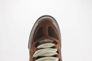Louis Vuitton Archlight sneakers brown mesh leather upper with white thick laces