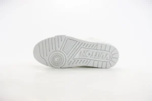 Bottom view of Louis Vuitton Trainer limited edition low-cut casual board shoe, showcasing detailed sole design and logo.