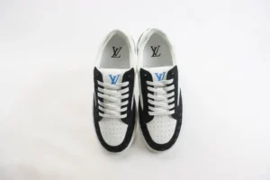 Louis Vuitton LV Trainer sneaker white black canvas leather low-top shoes