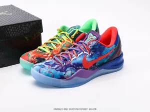 Nike Kobe A.D. NXT 360 multicolor pattern knit sneakers with translucent sole and synthetic overlays