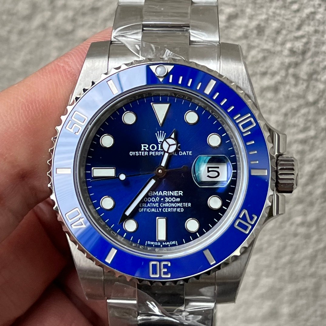 Rolex Submariner Super Clone With 3135 Movement Smurf Blue 40MM 116619lb-0001