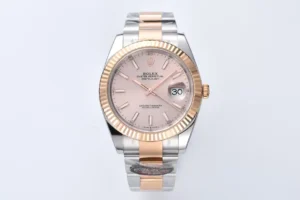 Rolex Datejust 41 Rolesor Everose Fluted Oyster Sundust Pink Dial 126331-0009