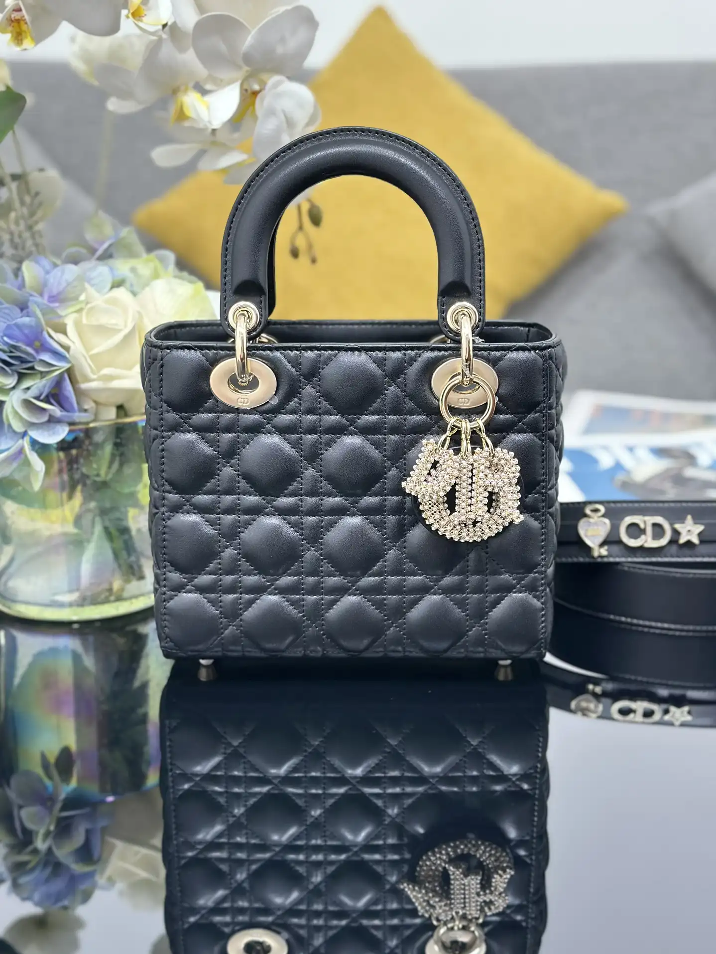 Lady Dior Beige Luxury Handbag