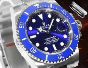 Rolex Submariner 116619LB blue dial blue ceramic bezel stainless steel watch