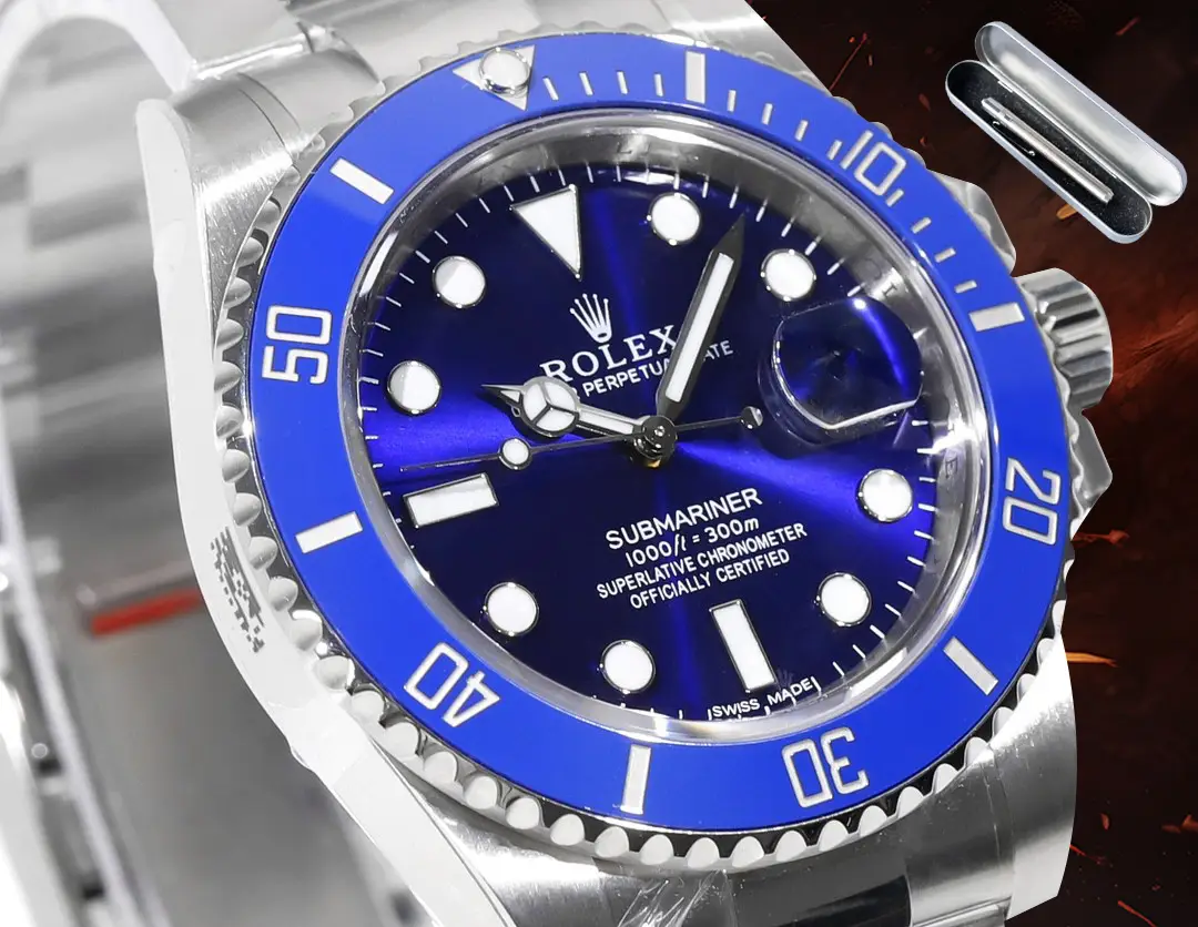 Rolex Submariner 116619LB blue dial blue ceramic bezel stainless steel watch