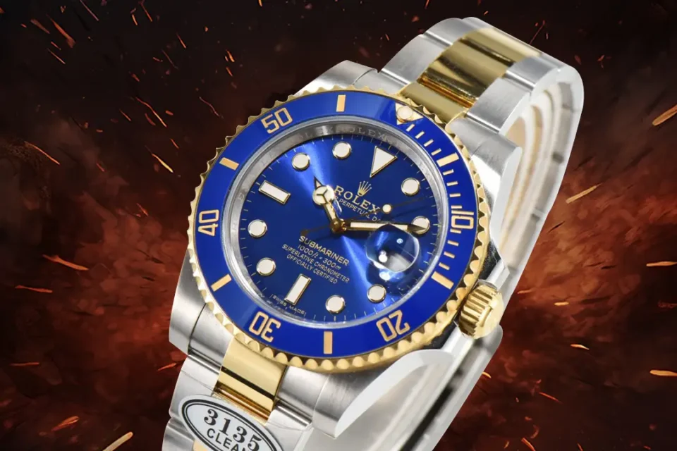 Rolex Submariner 116613LB blue dial gold ceramic bezel stainless steel watch