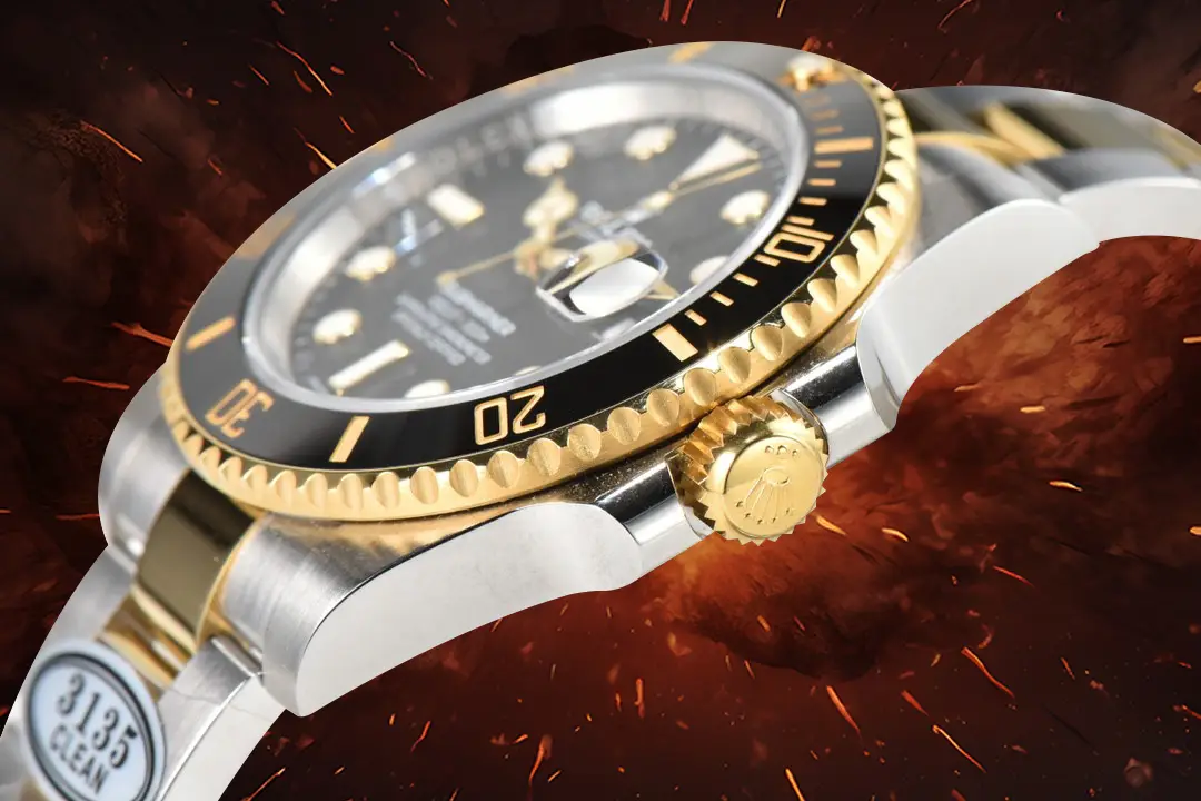 Rolex Submariner 116613LN black dial ceramic bezel two-tone stainless steel and gold watch
