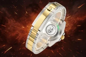 Rolex Submariner 116613 two-tone gold stainless steel oyster bracelet watch with crown clasp