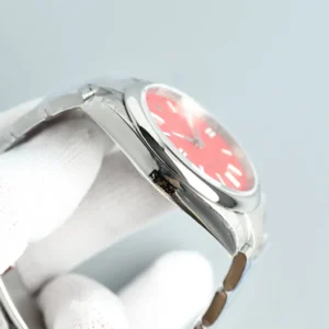 Omega Seamaster Aqua Terra coral dial stainless steel bezel stainless steel watch