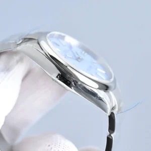 Rolex Oyster Perpetual 124300 light blue dial stainless steel bezel stainless steel watch