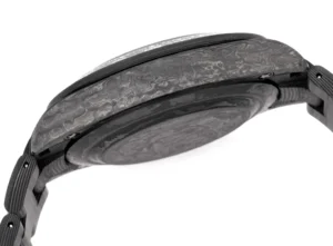 Richard Mille RM series black textured carbon fiber bezel and case black carbon fiber watch