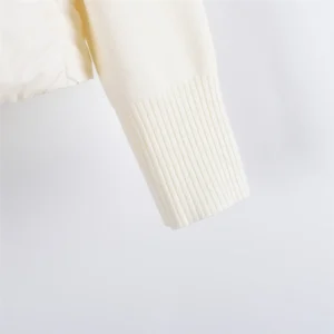 RepsGoat knit sweater white ribbed cotton blend long sleeve cuff detail