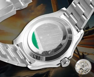 Rolex Submariner 116610LN stainless steel case and bracelet with ceramic bezel and silver case back watch