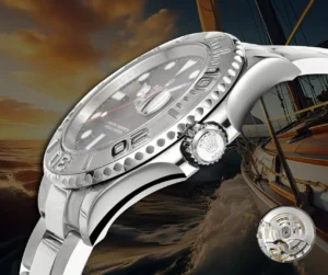 Rolex Yacht-Master 116622 black dial platinum bezel stainless steel luxury watch