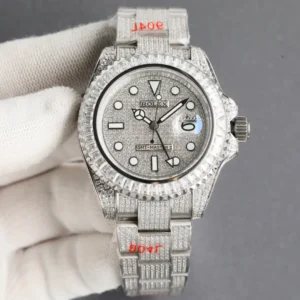 Rolex GMT-Master II diamond dial diamond bezel diamond stainless steel watch