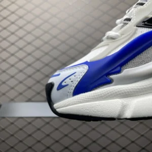 Nike Air Ghost Racer white blue black leather mesh sneakers